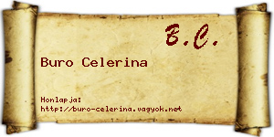 Buro Celerina névjegykártya